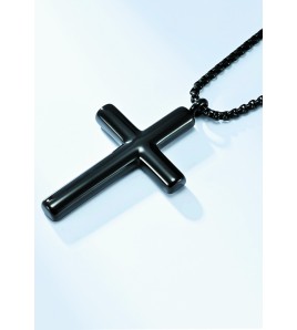 JSC3126 316L鈦鋼簡約十字架項鏈