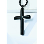 JSC3126 316L鈦鋼簡約十字架項鏈