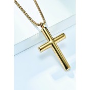 JSC3126 316L鈦鋼簡約十字架項鏈