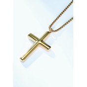 JSC3126 316L鈦鋼簡約十字架項鏈