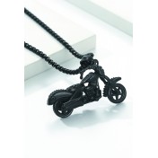 JSC3127 316L鈦鋼骷髏頭摩托車項鏈