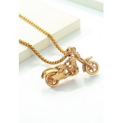 JSC3127 316L鈦鋼骷髏頭摩托車項鏈