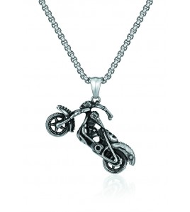 JSC3127 316L鈦鋼骷髏頭摩托車項鏈