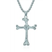 JSC3128 316L鈦鋼骨頭十字架項鏈