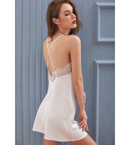 LCB6015-女士性感V領吊帶睡裙