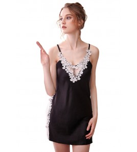 LCB6025-女士性感V領吊帶睡裙