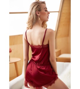 LCB6030-女士性感V領吊帶睡裙