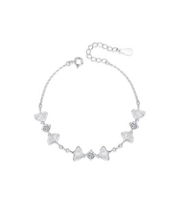 LCR3001 S925純銀銀杏葉手鏈