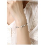 LCR3001 S925純銀銀杏葉手鏈