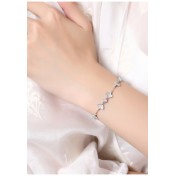 LCR3001 S925純銀銀杏葉手鏈