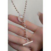 LCR3002 S925純銀OT風車花項鏈