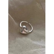 LCR3005 S925純銀愛心開口戒指