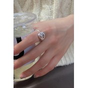 LCR3005 S925純銀愛心開口戒指