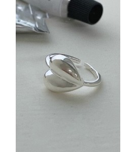 LCR3005 S925純銀愛心開口戒指