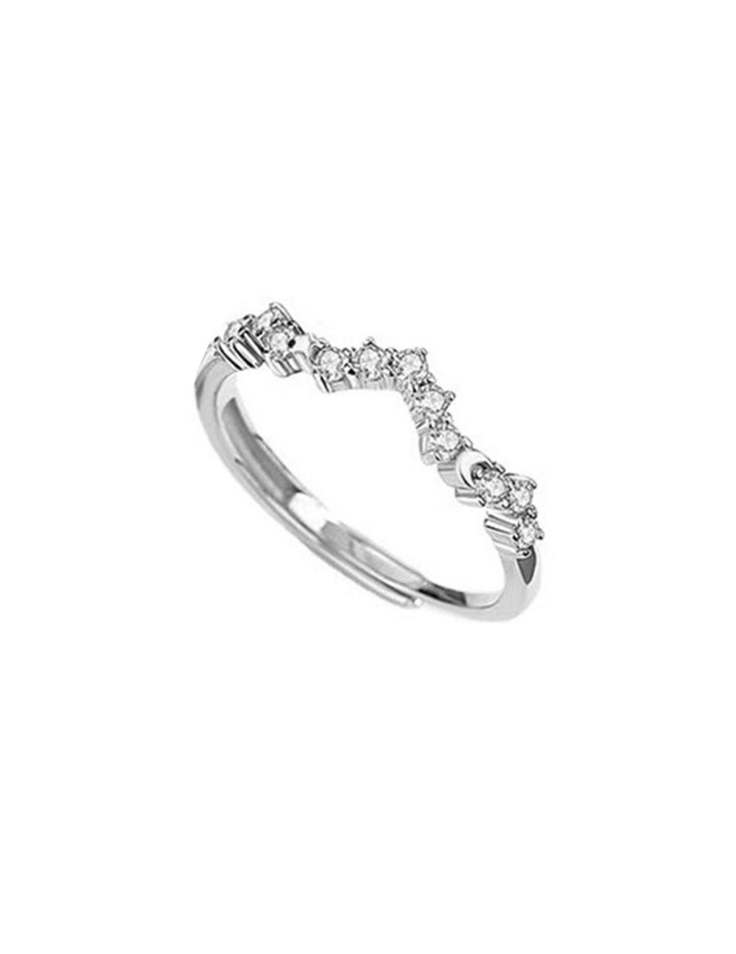 LCR3006F S925純銀月亮女神開口戒指