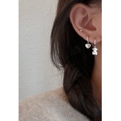 LCR3009 S925純銀小熊愛心耳環