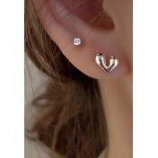 LCR3010 S925純銀愛心耳環