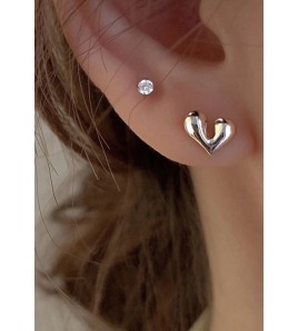 LCR3010 S925純銀愛心耳環
