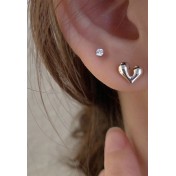 LCR3010 S925純銀愛心耳環
