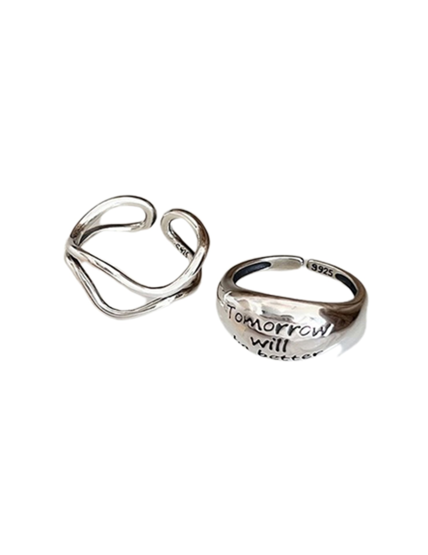 LCR3012 S925純銀明天會更好戒指