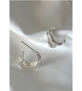 LCR3019 S925純銀波浪形狀戒指