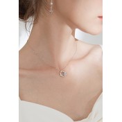 LCR3024 S925純銀水晶星球項鏈