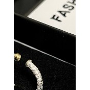 LCR3026 S925純銀錫紙紋戒指