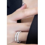 LCR3026 S925純銀錫紙紋戒指