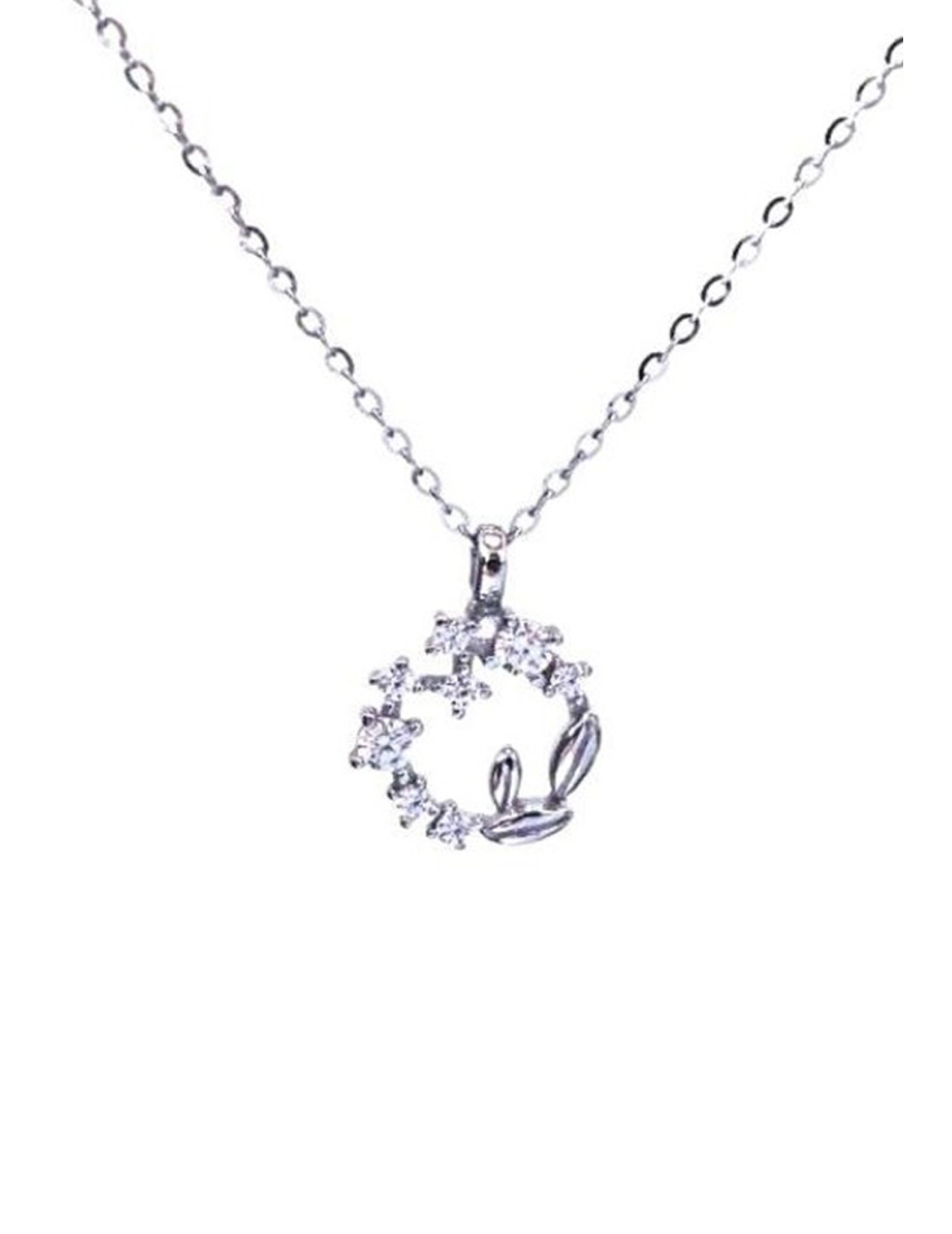 LCR3031 S925純銀幸運麥穗花環項鏈