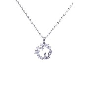 LCR3031 S925純銀幸運麥穗花環項鏈