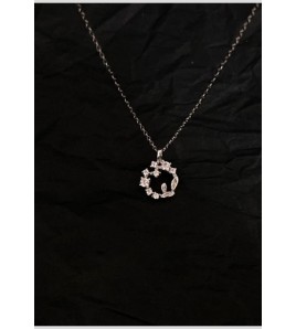 LCR3031 S925純銀幸運麥穗花環項鏈