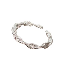 LCR3034 S925純銀扭轉麻花戒指