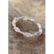 LCR3034 S925純銀扭轉麻花戒指