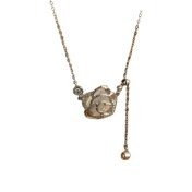 LCR3035 S925純銀山茶花項鏈