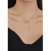 LCR3035 S925純銀山茶花項鏈