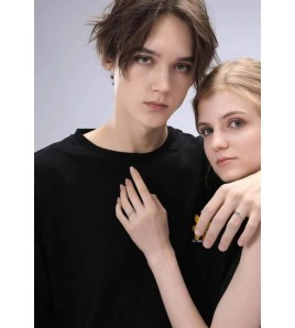 LCR3036C S925純銀滿天星情侶戒指