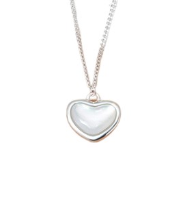 LCR3037 S925純銀貝殼愛心項鏈