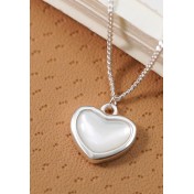 LCR3037 S925純銀貝殼愛心項鏈
