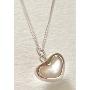 LCR3037 S925純銀貝殼愛心項鏈