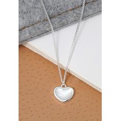 LCR3037 S925純銀貝殼愛心項鏈