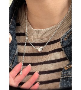 LCR3038 S925純銀愛心項鏈