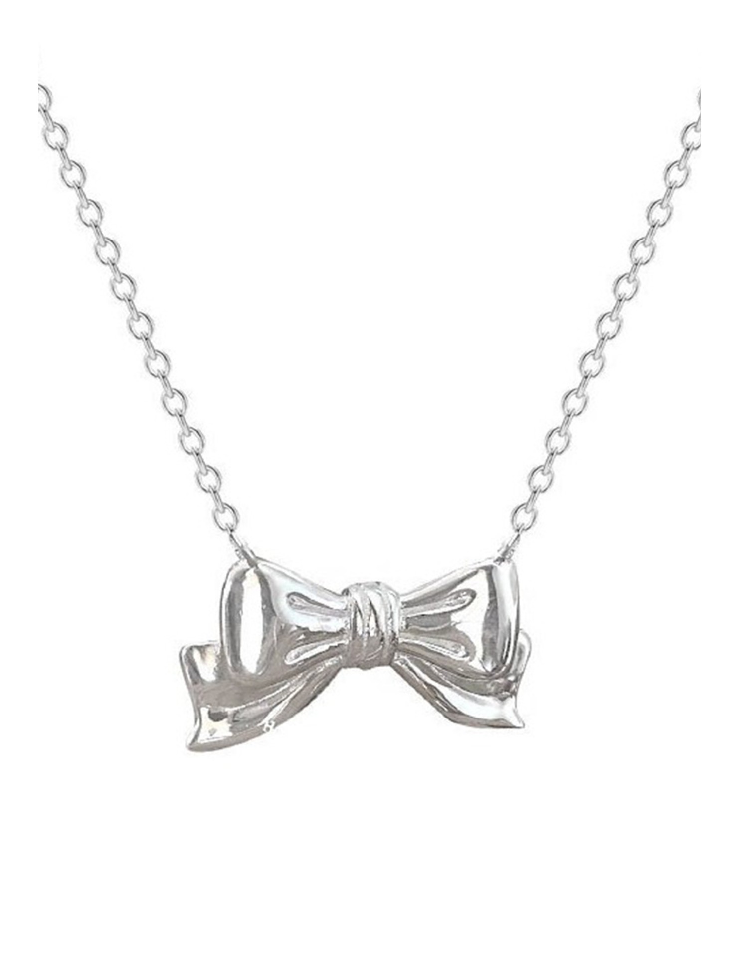 LCR3039 S925純銀蝴蝶结項鏈