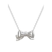 LCR3039 S925純銀蝴蝶结項鏈