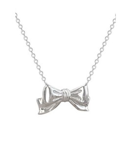 LCR3039 S925純銀蝴蝶结項鏈