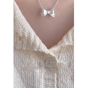 LCR3039 S925純銀蝴蝶结項鏈