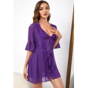 LDD1013 女士性感蕾絲睡衣兩件套