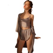 LDD2417女士吊帶背心短褲睡衣2 件套 