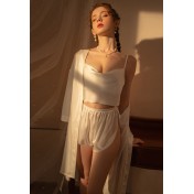 LDD2417女士吊帶背心短褲睡衣2 件套 