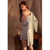 LDD2424-2女士露背性感睡袍兩件套 