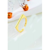 LDR2005 S925銀方形開口戒指